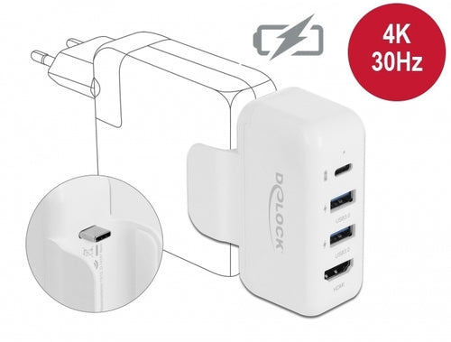 DELOCK Adapter – HDMI 4K, USB-C Stromversorgung