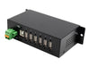 Exsys USB-Hub – 6 Ports, robustes Metallgehäuse