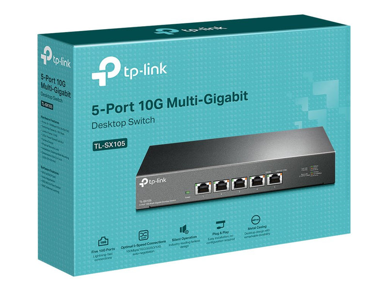 TP-Link 5-Port Desktop-Switch – Multi-Gigabit, leise & kompakt