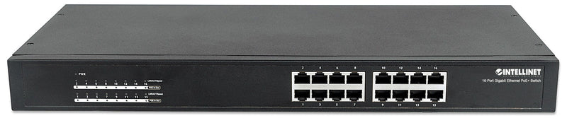 INTELLINET Gigabit Ethernet Switch – 16 Ports, PoE+