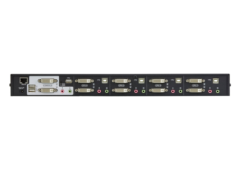 ATEN KVM Switch – 4 PCs steuern, Audio & USB integriert