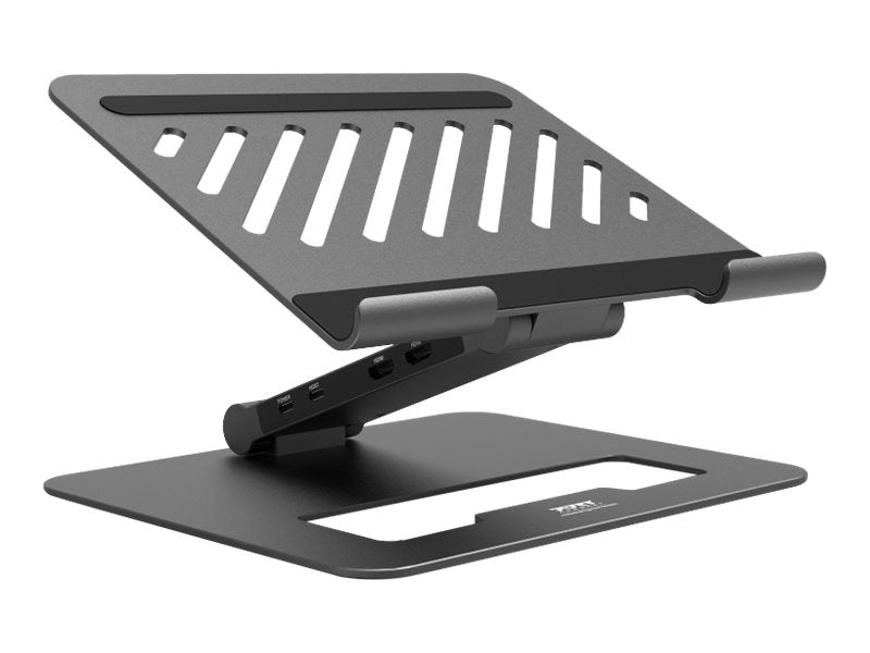 Port Dockingstation mit Laptop-Ständer – 2x 4K HDMI, USB-C Stromversorgung