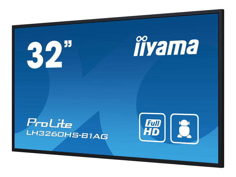Iiyama 32" Business-Display – Helles Bild, Integrierter Mediaplayer