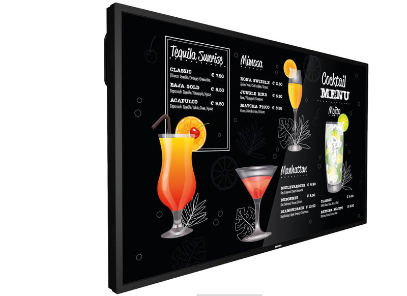 Philips 50" Digital-Signage-Display – UHD, für 24/7 Betrieb
