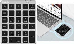 LOGILINK Wireless Keypad – 28 Tasten, Bluetooth für kabelloses Arbeiten