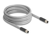 Delock M12 Kabel – L-kodiert, 5m, robust und flexibel