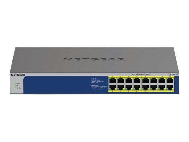 Netgear 16-Port Switch – Gigabit, PoE+ für einfache Netzwerke