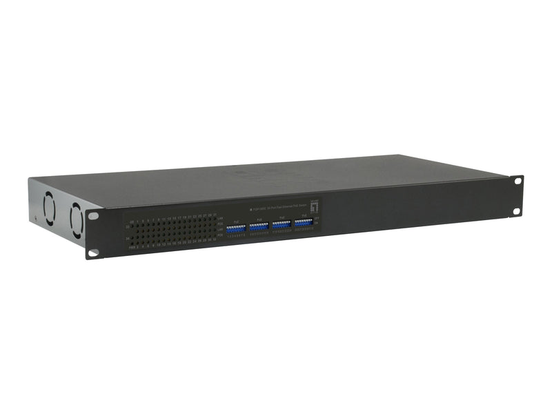 LevelOne Netzwerk-Switch – 32 PoE-Anschlüsse, Rack-montierbar
