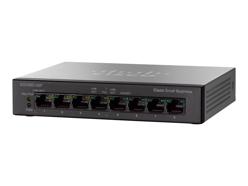 Cisco Netzwerk-Switch – 8-Port, PoE für einfache Verbindung