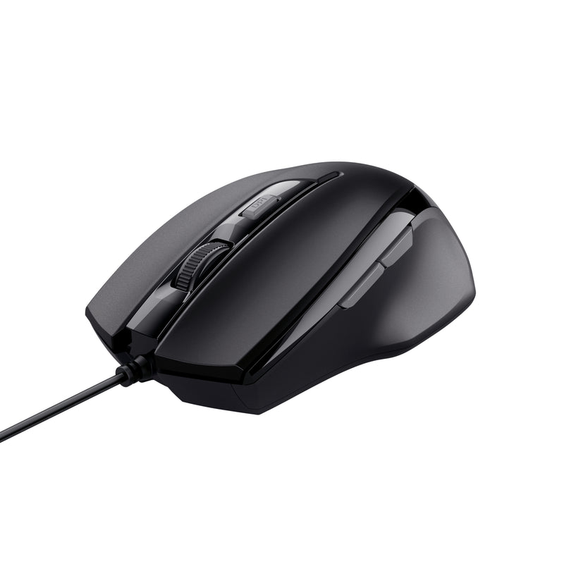 TRUST Voca Comfort Maus – Ergonomisch, 6 Tasten, USB