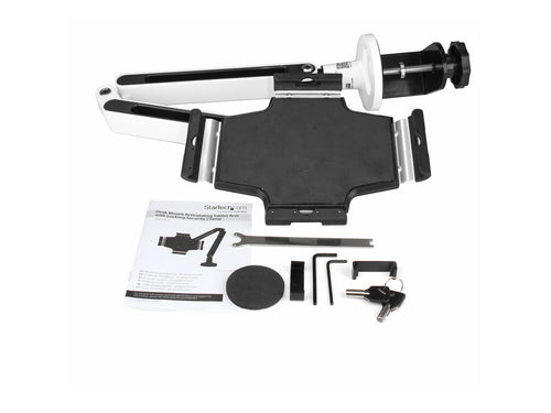 Startech Tablet-Halter – Schwenkarm, für iPad & Android, Weiß
