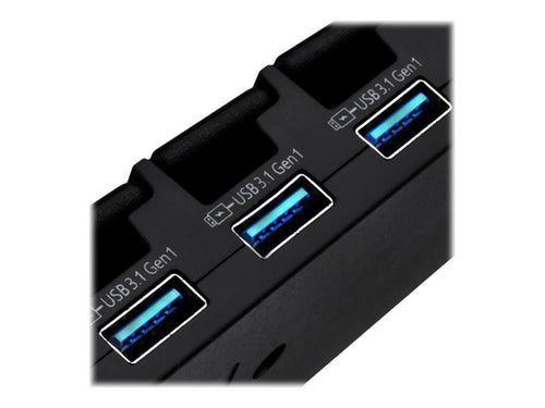 SilverStone USB-Hub – 7 Anschlüsse, schnelles Laden