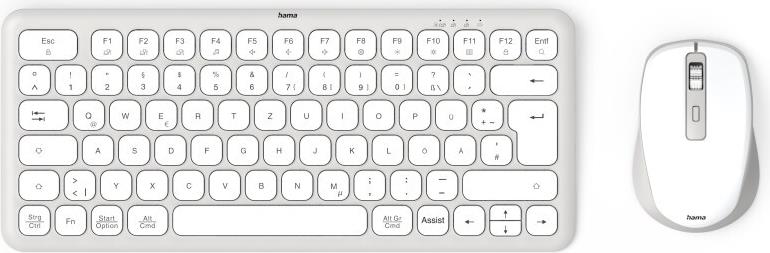HAMA Tastatur-Maus-Set – Kabellos, für mehrere Geräte