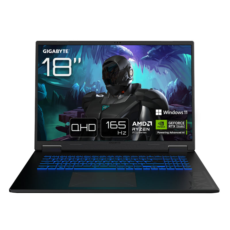 GIGABYTE Gaming-Laptop 18" – Ryzen 7, 32 GB RAM, 1 TB SSD