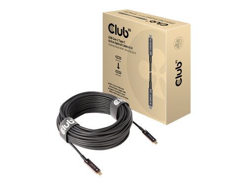 Club3D 20m USB-C Kabel – Audio/Video, schnelles Datenkabel