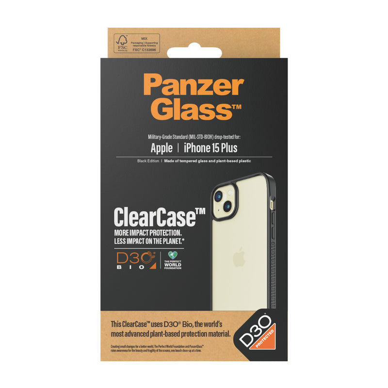 PanzerGlass Handyhülle – Schutz für iPhone 15 Plus, kabelloses Laden