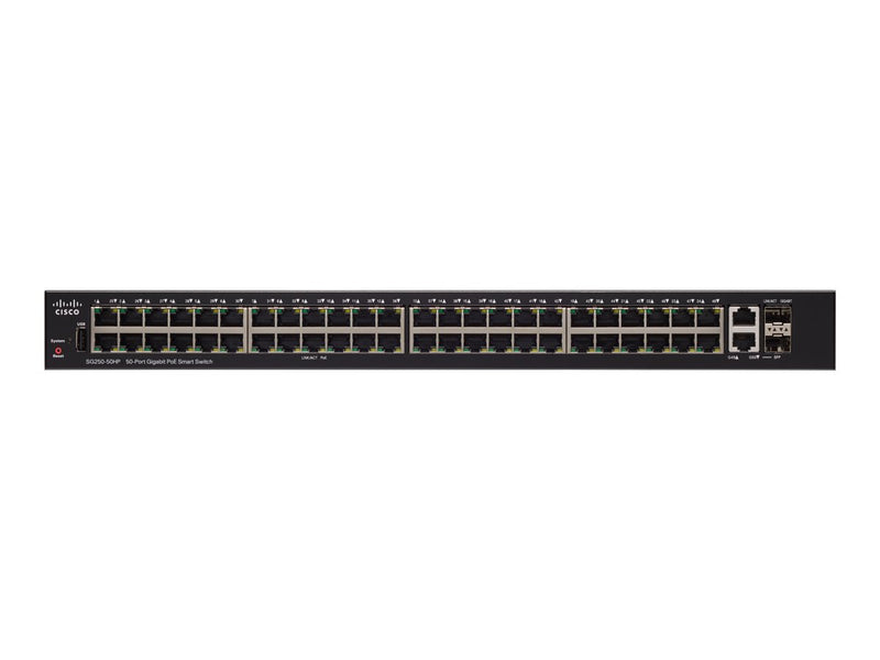 Cisco 250 Series Switch – 50 Anschlüsse, Rack-montierbar