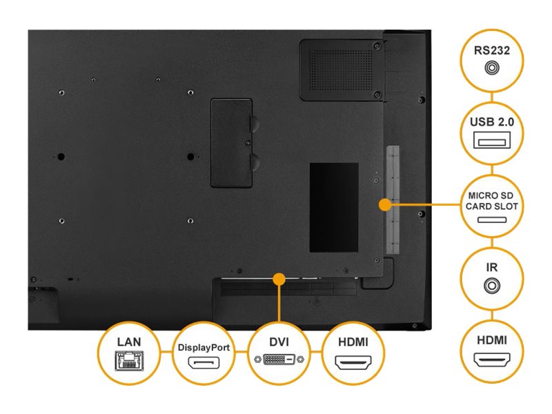 Neovo 55" 4K Display – Helle Darstellung für Profis