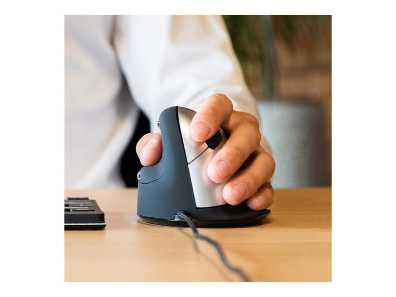 R-GO TOOLS Ergonomische Maus – Für Linkshänder, Kabelgebunden