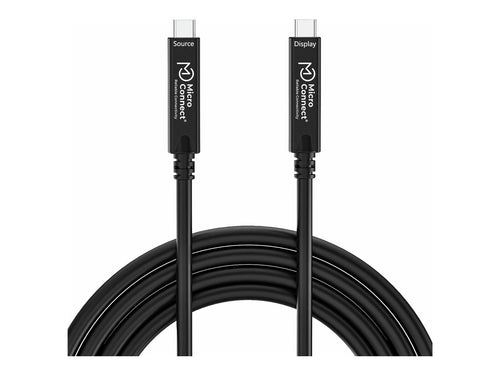 MicroConnect USB-C Kabel – 10 m, 8K Unterstützung, 60W Power Delivery