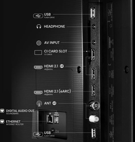 Hisense 75" Smart-TV – 4K UHD, lebendige Farben