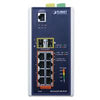 PLANET Industrial Netzwerk-Switch – 8 PoE-Ports, 2 SFP+ Ports