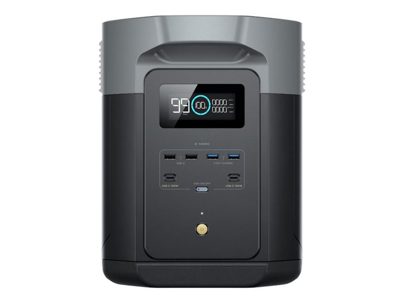 EcoFlow Delta 2 Max Powerstation – 2048 Wh, vielseitige Anschlüsse