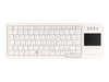 GETT Cleantype Xtra – Tastatur mit Touchpad, USB, weiß