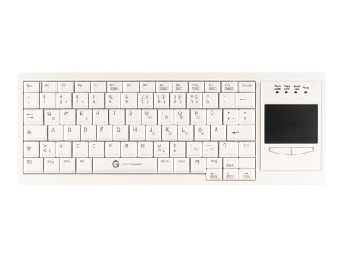 GETT Cleantype Xtra – Tastatur mit Touchpad, USB, weiß