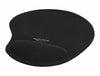 DELOCK Ergonomisches Mauspad – Mit Gel-Handballenauflage, Schwarz