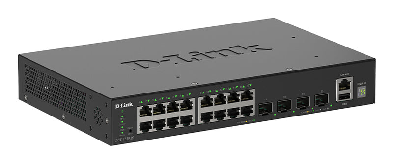 D-Link 20-Port Netzwerk-Switch – Gigabit Ethernet, Smart Management