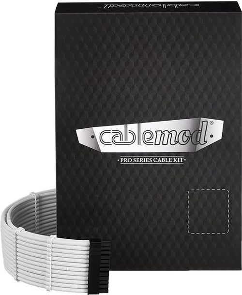 Cablemod Stromkabelkit – ModMesh Sleeving, Weiß