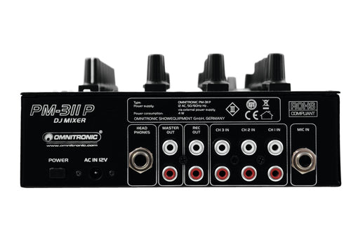 Omnitronic DJ-Mixer – Integrierter Player, Einsteigerfreundlich