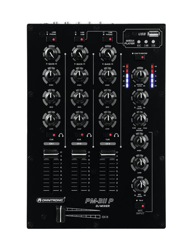 Omnitronic DJ-Mixer – Integrierter Player, Einsteigerfreundlich