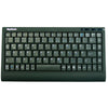 KeySonic Kompakte Tastatur – USB & PS/2, Blaue LEDs