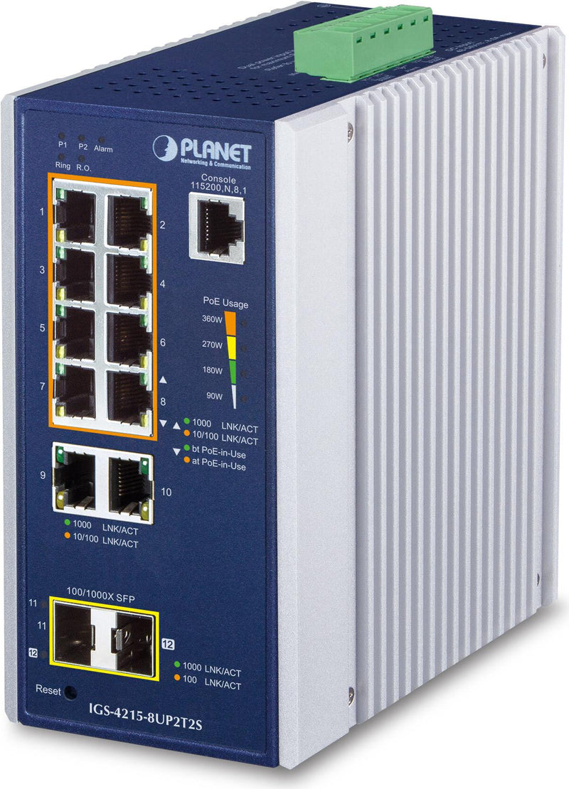 PLANET Netzwerk-Switch – PoE und Cloud-Management