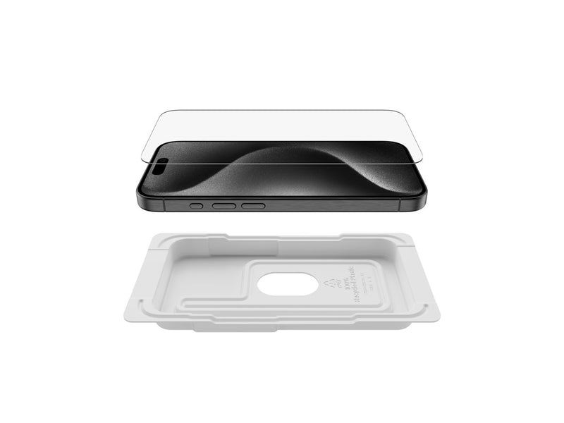 BELKIN ScreenForce Bildschirmschutz – Schlag- und Kratzfest für iPhone 15 Pro