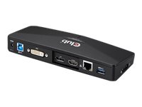 Club3D 4K Dockingstation – Verbinde bis zu 3 Monitore, USB-Anschlüsse