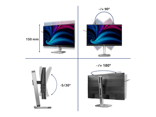 Philips 27" 4K Monitor – Thunderbolt 4, integrierte Lautsprecher