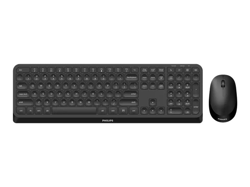 Philips Kabelloses Tastatur-Maus-Set – Ergonomisch, für Rechts- und Linkshänder