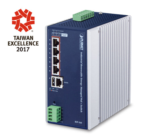 Planet Technology 4-Port PoE+ Switch – Stromversorgung für Netzwerkgeräte