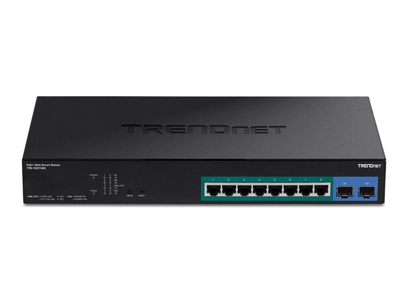 TRENDnet 10-Port Switch – Smart, PoE+ für einfache Netzwerke