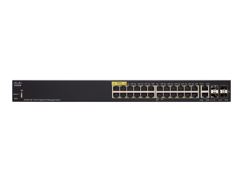 Cisco 28-Port Gigabit Switch – PoE, Einfache Verwaltung