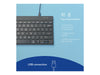 R-GO TOOLS Kompakte Ergonomische Tastatur – USB-Anschluss, Schwarz