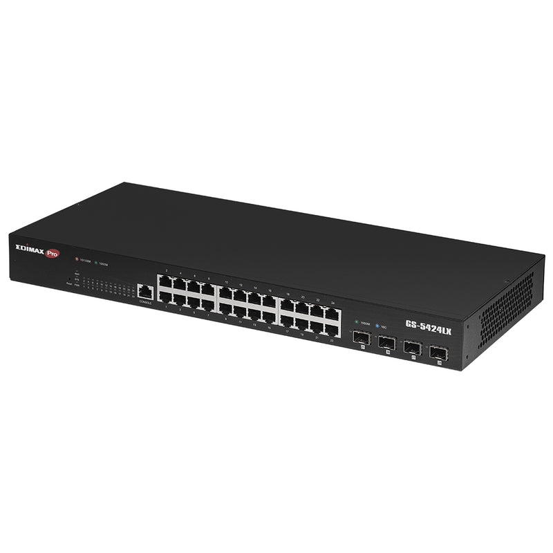 Edimax Netzwerk-Switch – 24 Anschlüsse, 10 Gigabit Uplink