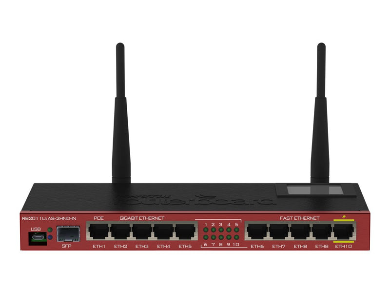 Mikrotik Router – 11 Anschlüsse, WLAN und Gigabit Ethernet