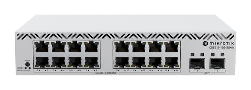 MikroTik Cloud Smart Switch – 16 Gigabit-Ports, 2 SFP+ für schnelles Netzwerk