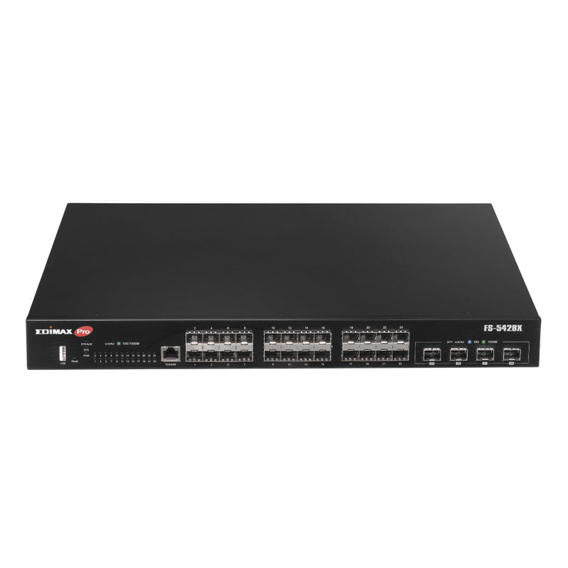 Edimax Netzwerk-Switch – 24 Gigabit + 4 schnelle 10GbE Ports
