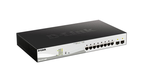 D-Link 10-Port Gigabit Switch – Smart, PoE+ Unterstützung