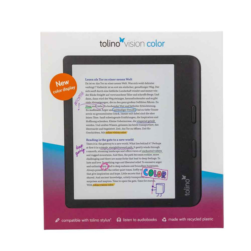 Tolino Vision Color eBook-Reader – 7" Farbdisplay, WLAN